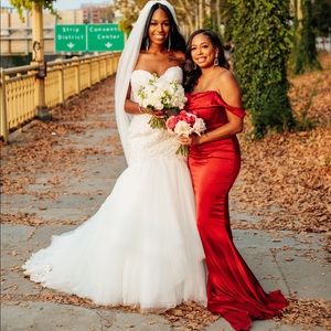 Corset Gown- Deep Red